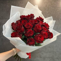 25 роз монобукет